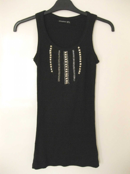 Primark Tanktop schwarz Gr. 8 (dt. Gr. 34) *neuwertig*