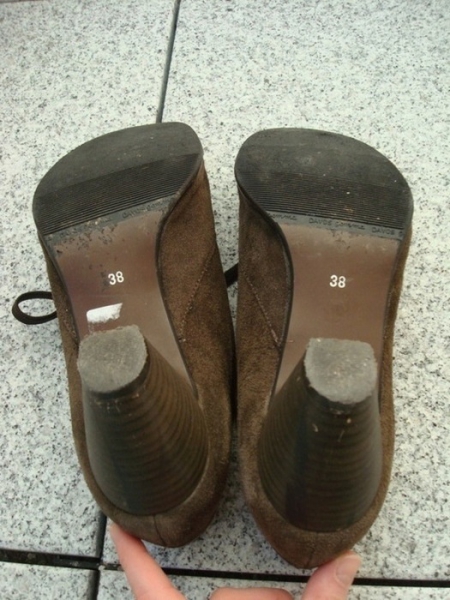 Braune Schnürpumps, Pumps, Vintage, Retro, Wildleder, Veloursleder, #Varese