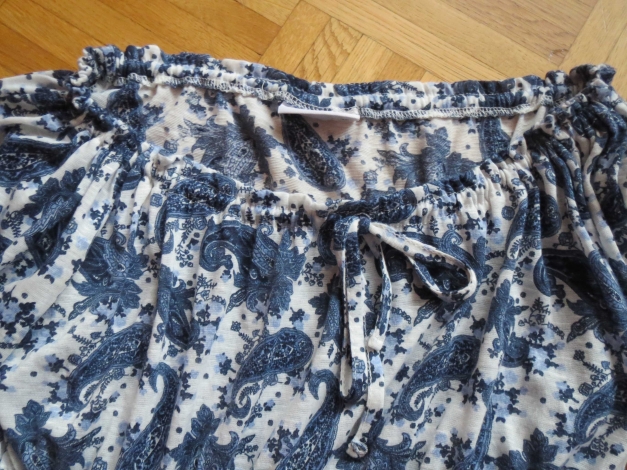 Tunika,blau-weiß,Paisley Print