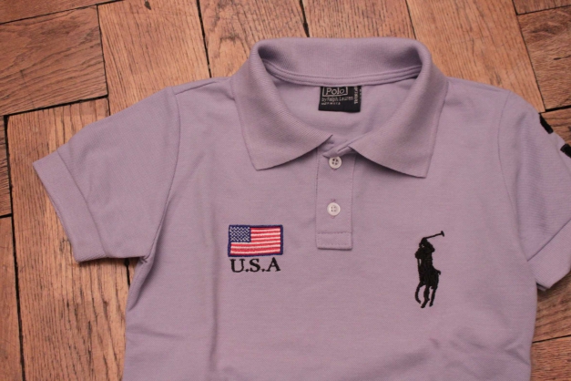 fliederfarbenes Poloshirt von Ralph Lauren