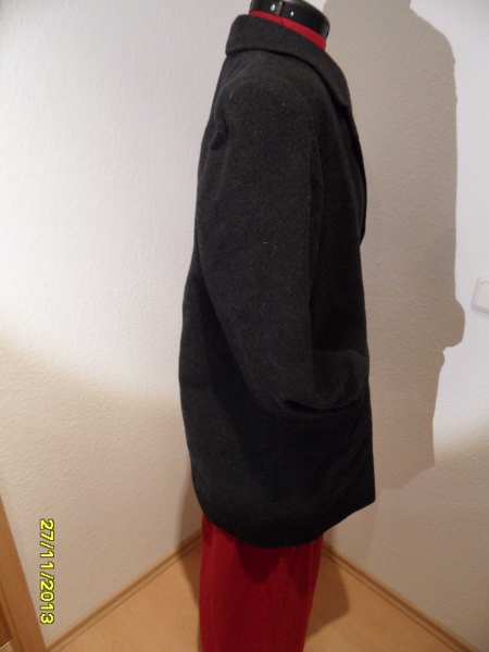 schöner Mantel / Jacke für Damen, schwarz Größe 40-42,Frühling/ Sommermantel/ Übergansmantel, Wollmantel 