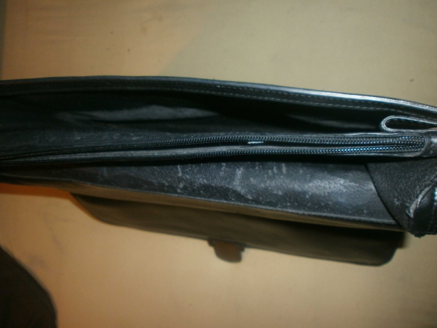 Schwarze Vintage Aktentasche