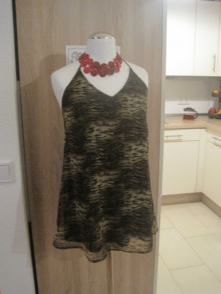 Sommertop - Neckholder - Animalprint