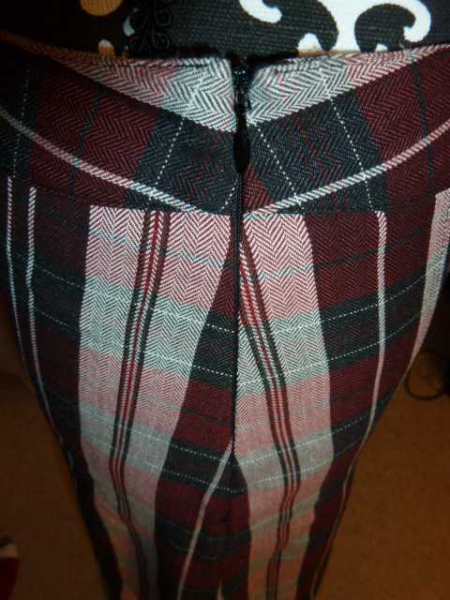 Faltenrock - kariert - Schotte - fester Stoff - Größe 36