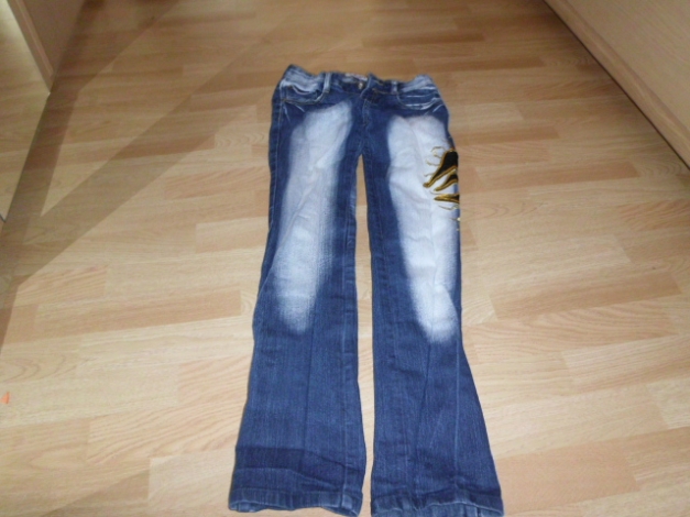 jeans hose mit glitzer