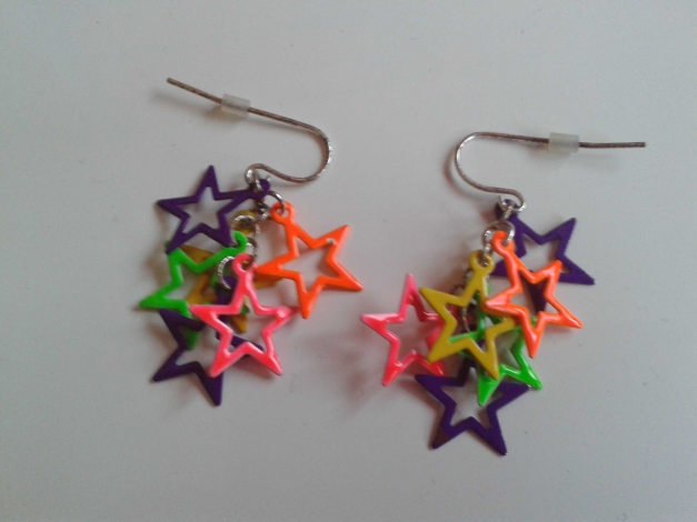 Bunte Sternchen Ohrringe
