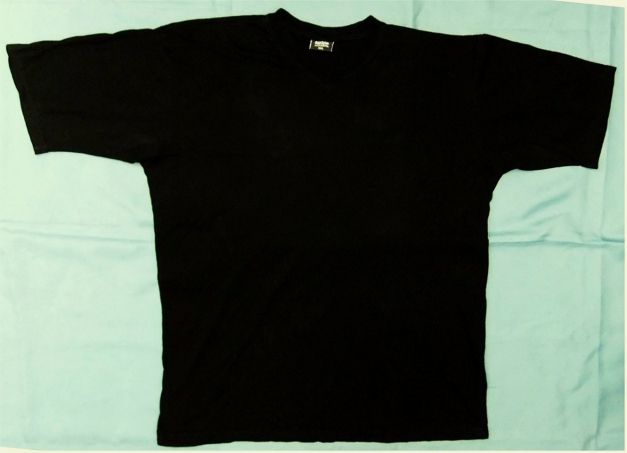 Once Again T-Shirt mit V-Ausschnitt - Größe XXL - 100 % Baumwolle - schwarz