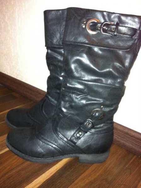 Neue Biker Boots Stiefel schwarz 