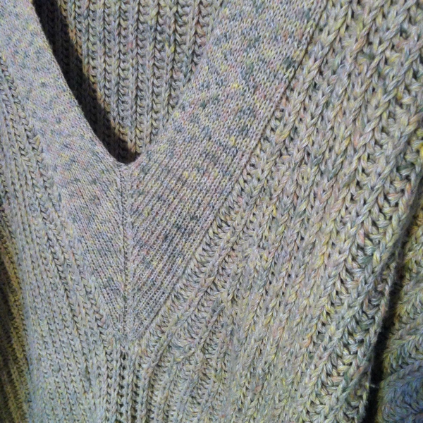 Oversize Strickpullover V-Ausschnitt