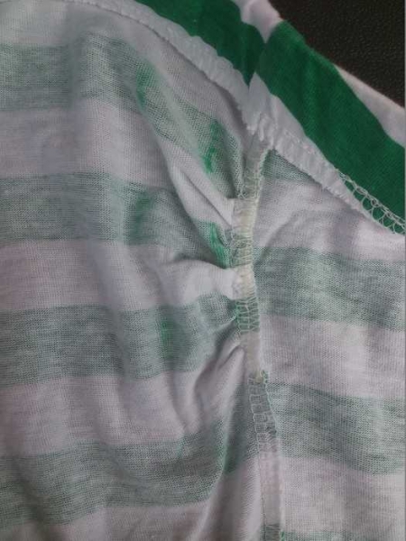 Basic Schlicht Gestreift Tubetop Grün Weiß