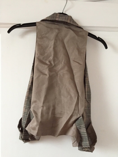 karierte kurze Weste