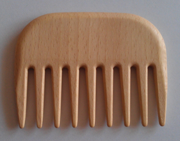 Grobzinkiger Kamm - Haarkamm - Holzkamm