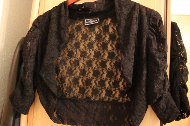 Schwarzes Spitzen Bolero