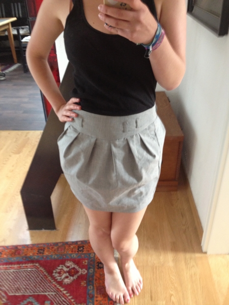 Bleistift / Tulpenrock High Waist