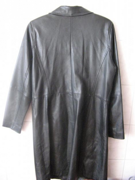 GIPSY Kurzmantel Ledermantel Leder Gehrock Gr. 40 - 42 in schwarz