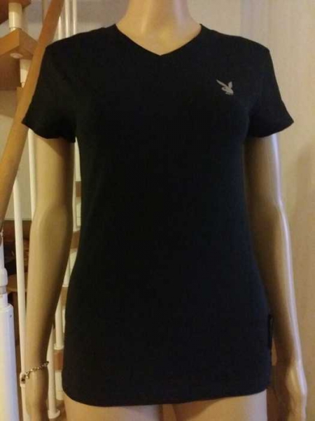 Super Süsse T-shirt Playboy in schwarz / Playboy