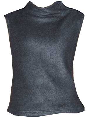 Fleece Stehkragen warm Herbst grau kuschelig