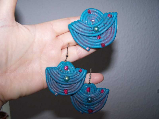 DIY Brosche+Ohrhänger