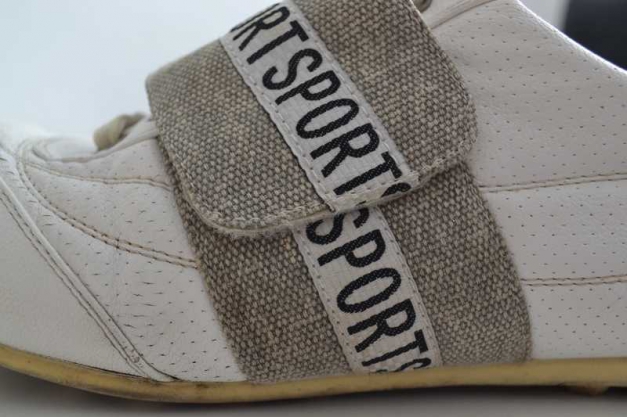 Sport Sneaker mit Glitzer Klettverschluss