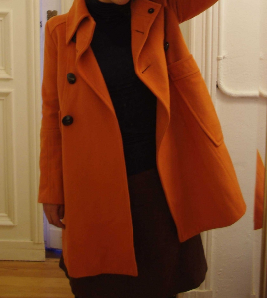 60s 70s Retro Wintermantel