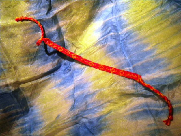 Armband | Freundschaftsarmband rot-orange-gelb