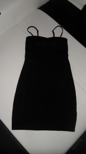 Partykleid - Stretchkleid - M - Neu - Schwarz - Gold