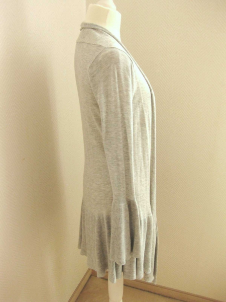 Primark Longcardigan hellgrau *neuwertig* Gr. 8 (dt. Gr. 34)
