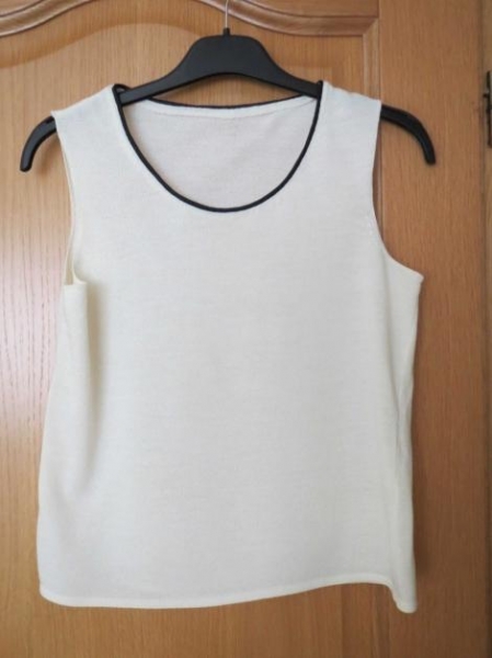 Sommertop, Gr.36/S, weiß-creme