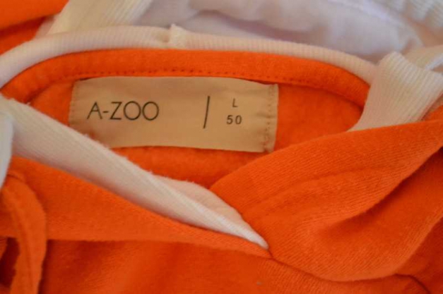 Stylischer Orange/Weißer Hoodie