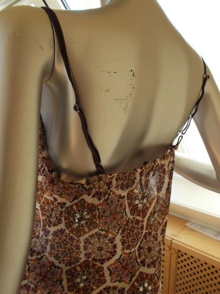 transparentes Top Kleid mit Pailletten Tunika Strandkleid