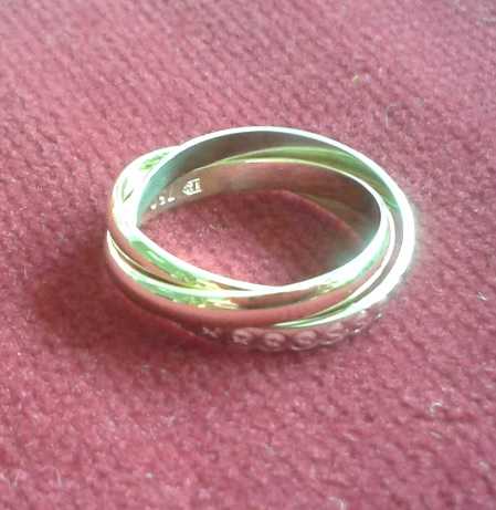 750 Gold, 3er Ring, Trinity Design, Dessin