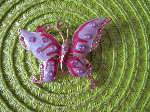 Brosche, Schmetterling, bunt, neu