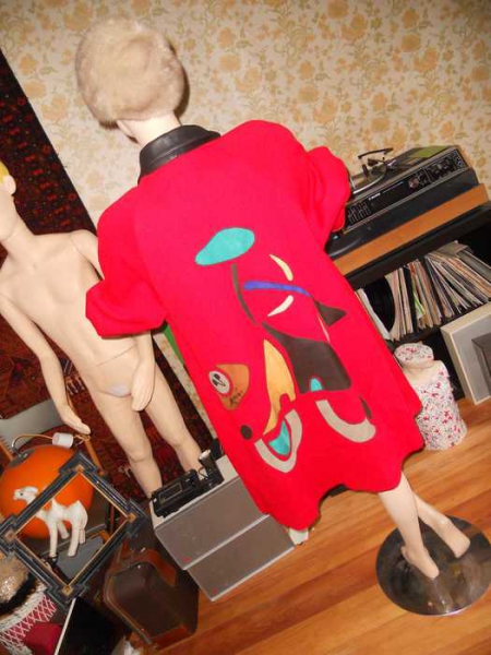 vintage Design Winter Mantel Cape Large unisex leder Patches