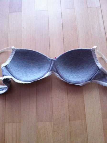 sexy rosa/weiß/grauer BH