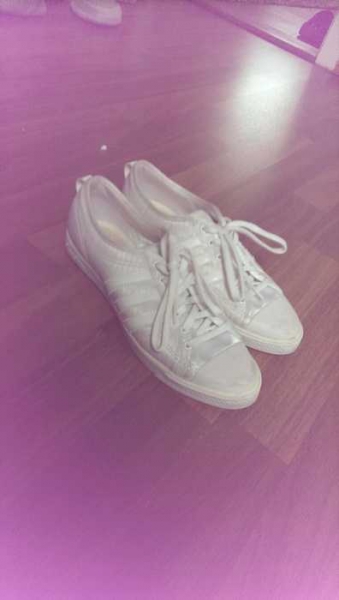 Adidas Sneakers weiß/besch Größe 36 2/3