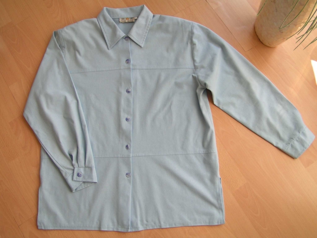 Feel good kuschlige Bluse Gr. L 40 42 Hellblau wie Neu