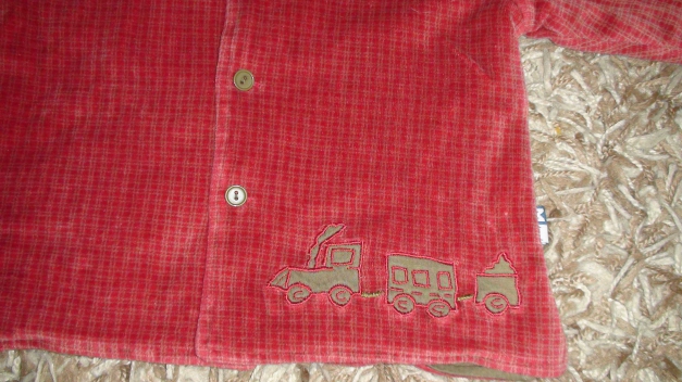 Wattierte Pulli / Jacke mit Kapuze Gr.80