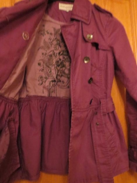 Jacke, Kurzmantel, Gr.36/S, lila