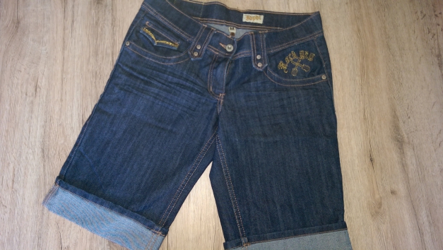 Jeans, knielang, Capri