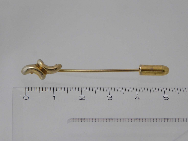 goldene Ansteck-Nadel - sehr dezent!
