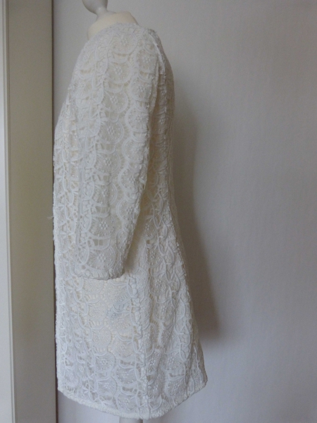 Zara Mantel Spitze weiß