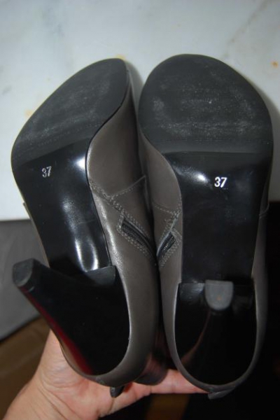 Leder graue Stiefeletten Schuhe Trendi