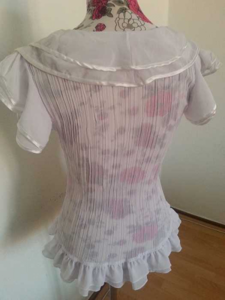 Romantisches Vollan Top weiß S