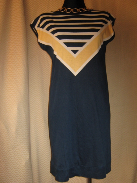 NEU * Original VINTAGE * Marine * Navy * Sailor * Maritim- LOOK * T- Shirt * Etui- Kleid 