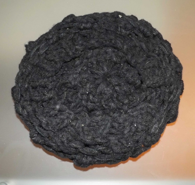 Grobstrick Mütze mit Fellbommel Handgestrickt