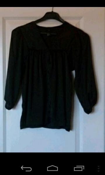 Schicke schwarze Bluse