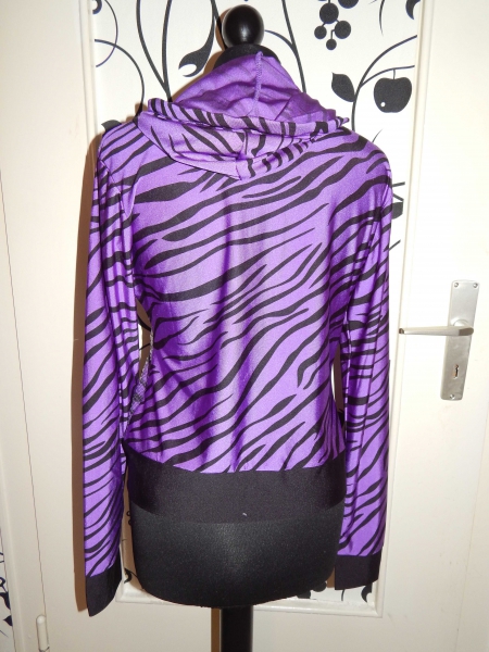 Lila Zebra Jacke * Batcave, Deathrock, Mera Luna, Wgt*