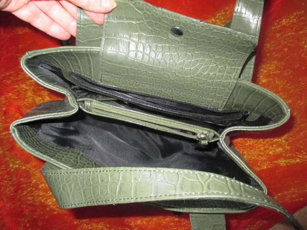 NEU Kroko- Style Leder Henkel Umhänge Tasche 