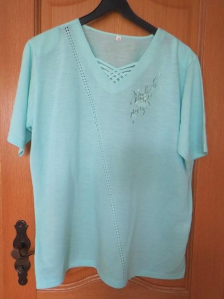 Oberteil/Shirt,türkis,Kurzarm,neu