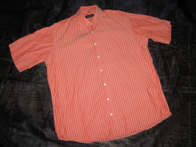 NEU * DESIGNER * Freizeit * Business * Streifen * Kurzarm * Halbarm * HEMD * Gr. 41- 42, 43 * 50- 52/ M- L * terra- cotta * weiß *